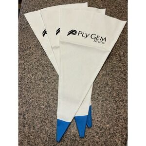 3 New "Ply Gem Stone" 13x23.5 Tile Grout Masonry Mortar Bag Tear Resistant Tip